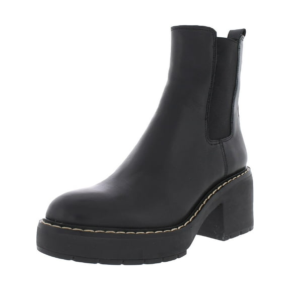 Sam Edelman Womens Anderson Leather Block Heel Chelsea Boots
