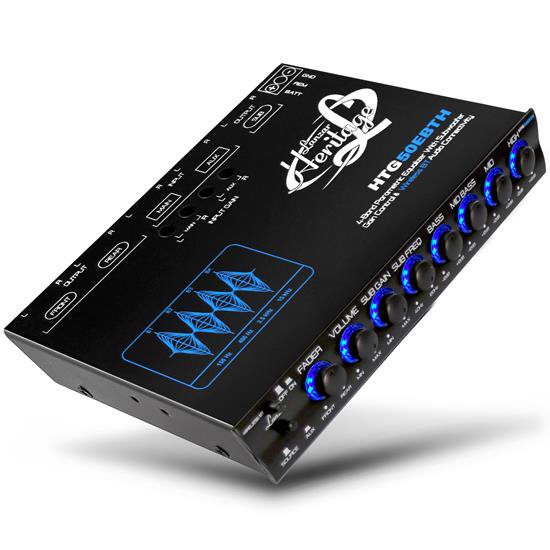 LANZAR Parametric Equalizer Subwoofer Gain Control & Bluetooth