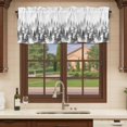 thumbnail image 6 of Forest Curtain Valances for Windows, Kitchen Valance Window Treatments Panel 2 Pack, Farmhouse Tree Black Silhouette Rod Pocket Short Curtains for Bathroom Bedroom 42 x 18 Inch, 6 of 8