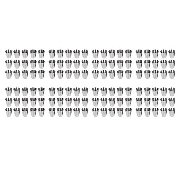 120 Pcs Stainless Steel Shot Glasses Drinking Vessel,30Ml(1Oz) Camping Travel Coffee Tea Cup,for Whiskey Tequila Liquor