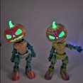 thumbnail image 4 of Adornos de decoración de calabaza de Halloween articulaciones móviles muñeca de calabaza luminosa, 4 of 5