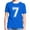 Blue, variant on Shirts for Boys Cool Number Print Short Sleeve Youth Comfortable Kids Clothing