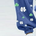thumbnail image 5 of Heisall Women's St Patricks Day Pants Shamrock Printed Trousers Oversize Loose Breathable Pant Wide Leg Lounge Trouser, 5 of 5