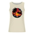 thumbnail image 4 of Nmnitkp Tank Tops Men Mens High-Quality Fabric Summer Beach Tank Top Tropical Hawaiian Palm Tree Print Sleeveless Shirts Muscle Tee Vacation Shirts Beige,L, 4 of 5