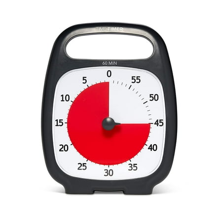 

TIME TIMER PLUS 60 Minute Desk Visual Timer Countdown Timer with Portable Handle for Classroom Office Homeschooling Study Tool with Silent Operation