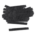 thumbnail image 2 of Fiocias 100 Pieces Adhesive Clothes Hanger Grips Shoulder Strap Grip Hanger Strips Black Black 10x90mm, 2 of 9