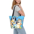 thumbnail image 2 of Kowoue Bluey Pattern Tote Bag Aesthetic Shoulder Bag, Grocery Tote with Shoulder Straps, Large Collapsible Tote with Protective Foam Lining, 2 of 6