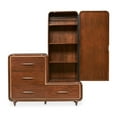thumbnail image 4 of Mason Park Offset Chest with Storage Mirror - Umber Brown, 4 of 17