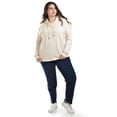 thumbnail image 1 of Sudadera efecto jaspeado Roman Fashion Talla Extra 654 Durazno naranja claro, 1 of 5