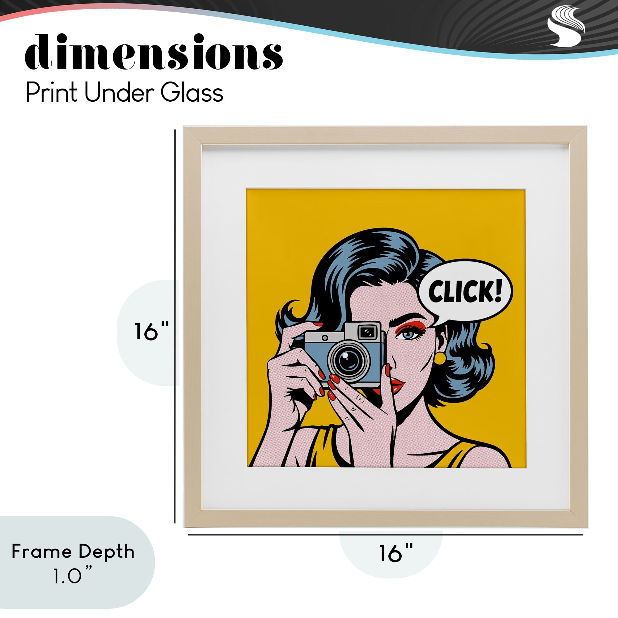 Stupell Industries Click Retro Photographer Birch Framed Print Under Glass, design by Andreas Magnusson