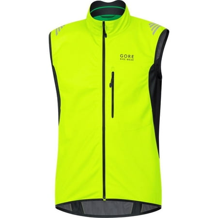 - GORE BIKE WEAR Menâ??s Soft Shell Cycling Vest, GORE WINDSTOPPER, Vest, Size: XXL, Black, VWELEM Neon Yellow/Black Medium
