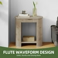 thumbnail image 5 of Uforic 31.5" Boho Fluted Console Table with Drawer & Open Shelf for Entryway & Living Room, Oak, 5 of 8