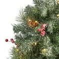 thumbnail image 5 of Nearly Natural 4' Frosted Pine Artificial Christmas Tree Prelit 100 Clear LED Lights, 5 of 8