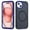 Deep Blue + Blue, variant on Dteck for iPhone 15 Case, iPhone 15 Magnetic Phone Case Compatible with MagSafe, Military Grade Drop Protection Heavy Duty Shockproof Phone Case for iPhone 15,Black