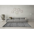thumbnail image 3 of Ahgly Company Indoor Square Southwestern Gray Country Area Rugs, 3' Square, 3 of 4