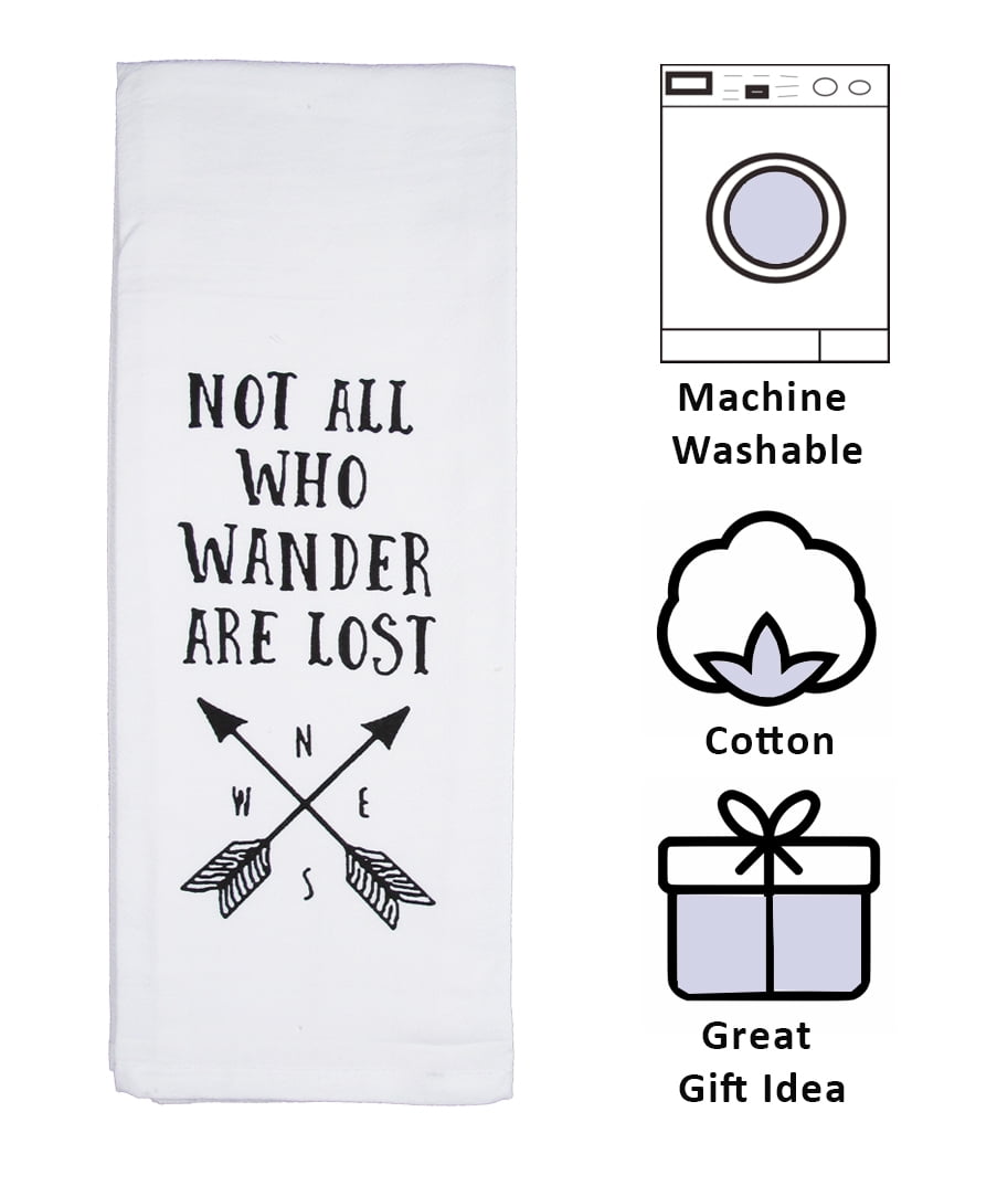 Funny Cotton Kitchen Towel - Eat It or Starve