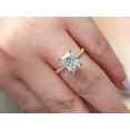 thumbnail image 5 of solitaire jewels 3.5CT Radiant Moissanite Hidden Halo Engagement Ring For Women, 14K Rose Gold, 5 of 6