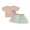 Pink, variant on Toddler Baby Girl Easter Outfits 6 12 18 24 Months 2T 3T 4T Rabbit Embroidery Crew Neck Short Sleeve T-Shirts Tops Rainbow Tulle Skirts 2Pcs Clothes Set