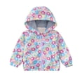 thumbnail image 2 of ITSAME Girls Hooded Zipper Coat Floral Print Long Sleeve Windproof Outerwear Kids Casual Fashion Jacket Multicolor Size 8, 2 of 9