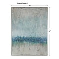 thumbnail image 3 of Uttermost Tidal Wave Coastal Firwood Canvas Abstract Hand Painted Art in Green, 3 of 6