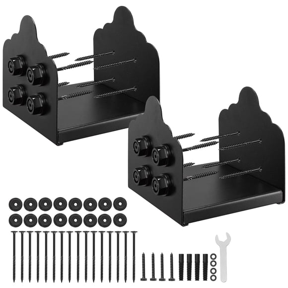 Base de poste VEVOR de acero al carbono de 200 x 190 mm, 2 unidades para poste de 8 x 8 pulgadas