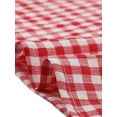 thumbnail image 5 of DARING DIVA Women's Summer Square Neck Gingham Cap Sleeves Blouses XL Red, 5 of 6