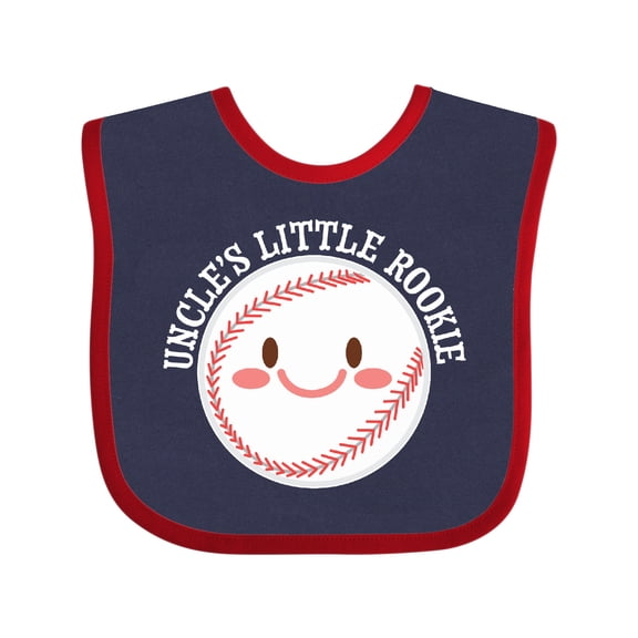 Inktastic Uncle's Little Rookie Baseball Boys or Girls Baby Bib