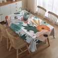 thumbnail image 2 of Pioneer Flower Floral Print Pattern Rectangle Tablecloth 60"x84",Waterproof Polyester Rectangle Table Cloth, Wipeable Spillproof Polyester Tablecloth for Dining, Camping, Indoor and Outdoor, 2 of 5