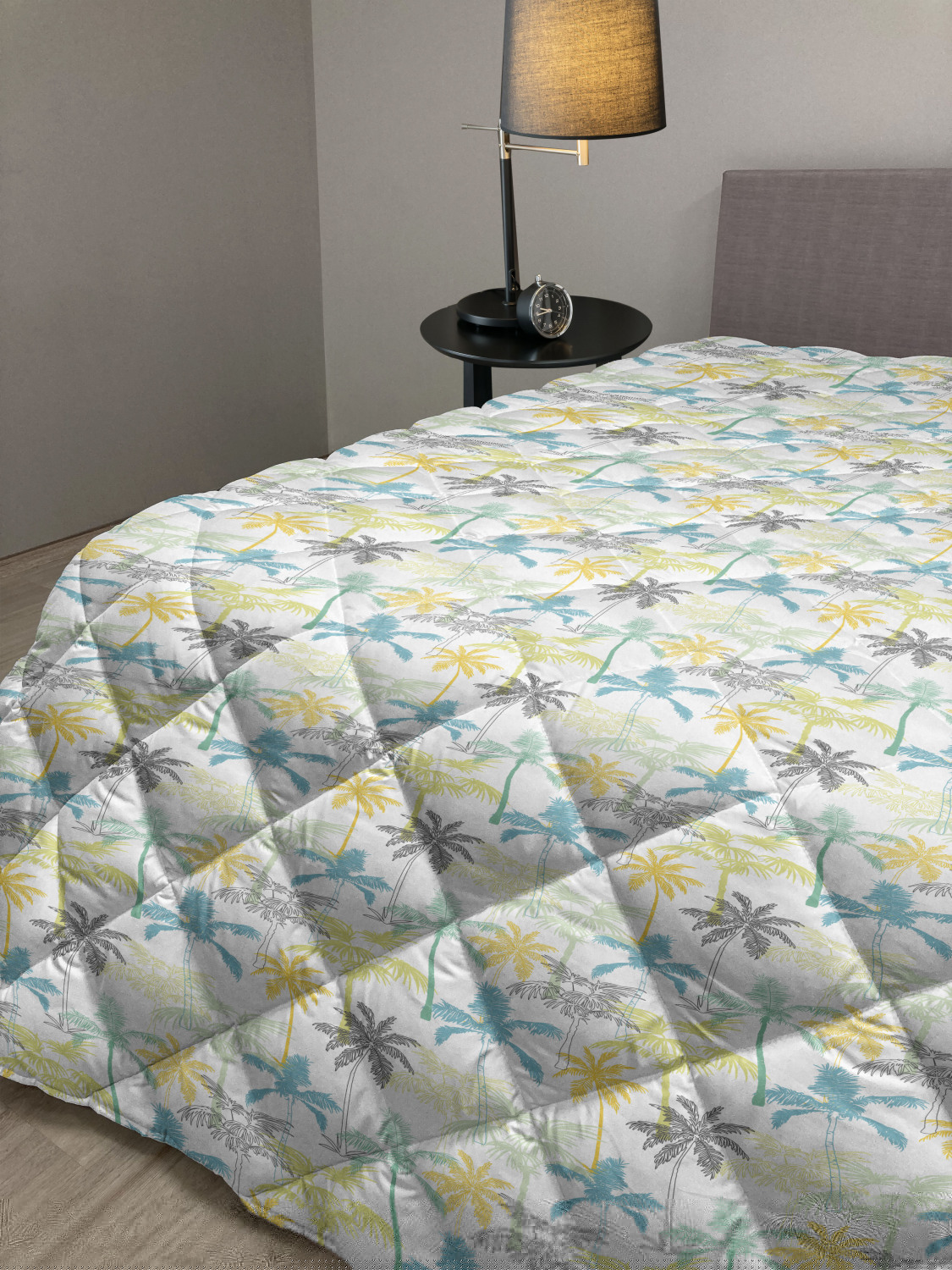 thumbnail image 2 of Woodland Down Alternative Comforter, Colorful Cartoon Style Whimsical Owls Acorns Leaves Butterflies Trees, Microfiber Quilt for All Season, 5 Sizes, White and Multicolor, by Ambesonne, 2 of 3