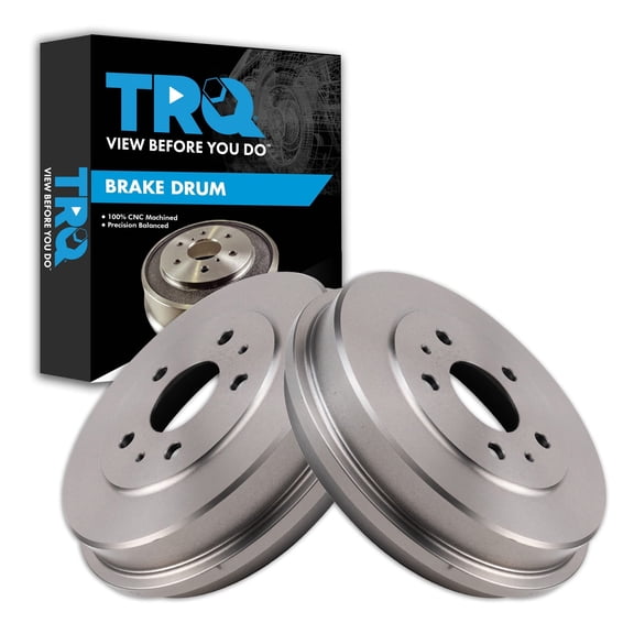TRQ Rear Brake Drum Set Driver & Passenger Side Fits 2012-2018 Ford Focus