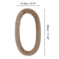 thumbnail image 4 of Unique Bargains 1pc Circle Hair Rollers for Women 11.42"x5.31" Brown, 4 of 6