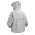 thumbnail image 3 of UPF 50+ Sun Protection Jacket for Men Hooded Long Sleeve Zipper Lightweight Quick Dry Windbreaker Athletic Shirts with Pockets Gray S, 3 of 9