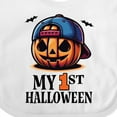 thumbnail image 4 of Inktastic My 1st Halloween Boys Pumpkin Boys Baby Bib, 4 of 4
