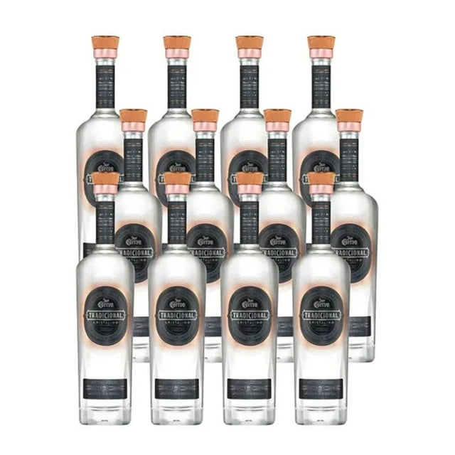 Caja de 12 Tequila Jose Cuervo Tradicional Reposado Cristalino 750 ml