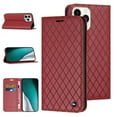 thumbnail image 1 of Allytech for Apple iPhone 13 Pro 6.1 inch Cover,Premium Leather Wallet Case Flip Kickstand Cover RFID Blocking Card Slots Magnetic Closure Phone Case,Red, 1 of 11