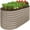 Taupe, variant on Best Choice Products 4x2x2ft Outdoor Raised Metal Oval Garden Bed, Planter Box for Vegetables, Flowers - Charcoal