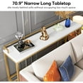 thumbnail image 4 of Tribesigns 70.9 inch Long Console Table Behind Sofa Couch Table, Narrow Entry Hallway Table, Gold, 4 of 7