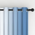 thumbnail image 5 of Lfeey Room Darkening Curtains, Thermal Insulated for Bedroom, 52"x63", 2 Panels Set, Blue White Gradient, 5 of 6