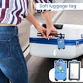 thumbnail image 5 of Flexible Luggage Tags for Suitcases Travel ID Labels for Bags and Backpacks Accessories for Travel Business Trips Family Vacations Ship , Orange, 5 of 5