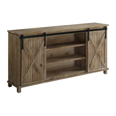 La Console - La Salle Wood 2 Sliding Door Media Console