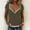 Army Green, variant on Women's Summer V-Neck Lace Edge Slim T-Shirt, Solid Minimalist Lightweight Breathable Short Sleeve Top Gray XL