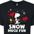 thumbnail image 3 of Peanuts - Snow Much Fun - Juniors Cropped Cotton Blend T-Shirt, 3 of 6
