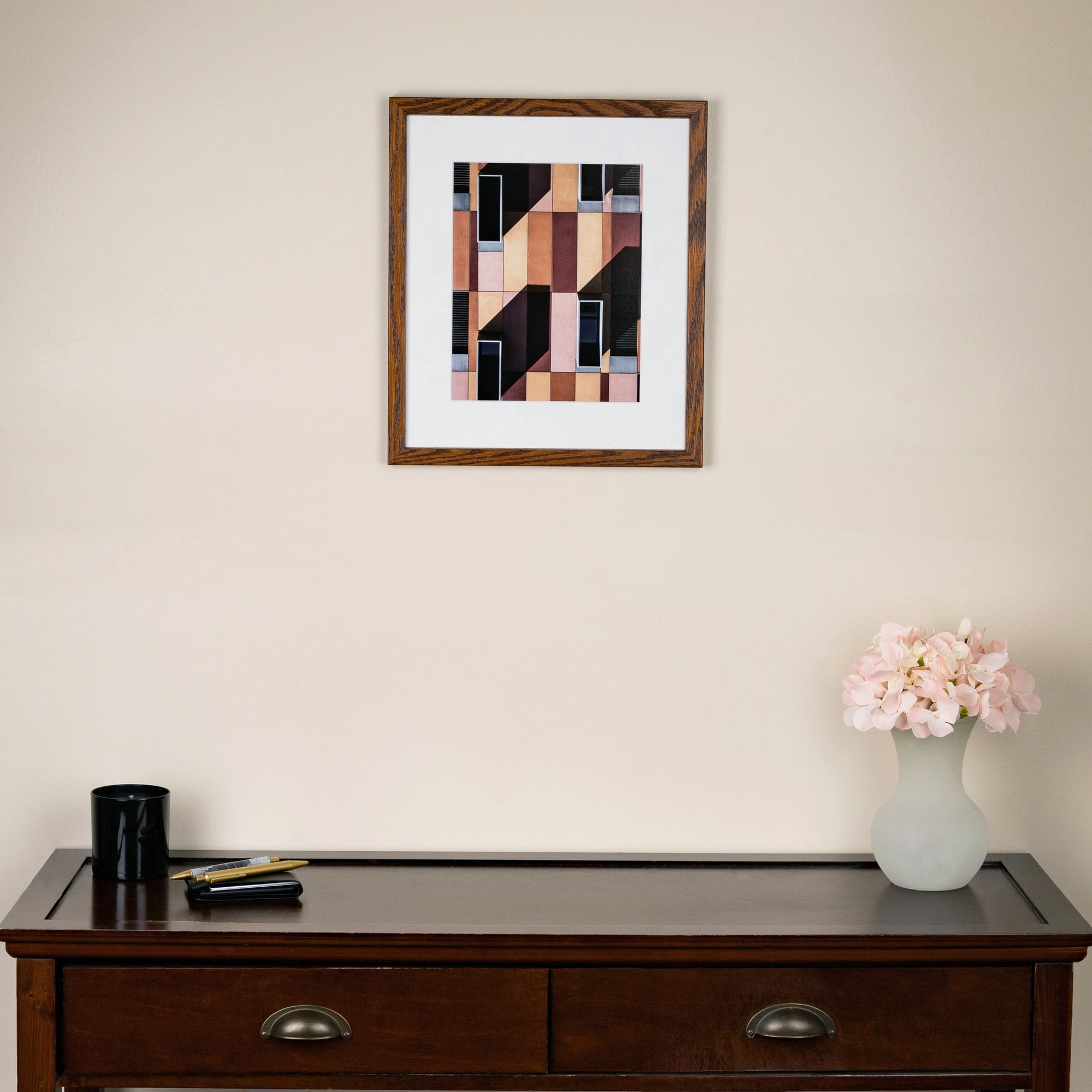 ArtToFrames 18" x 24" Walnut Picture Frame, 18x24 inch Brown Wood Poster Frame (WOM-4215), 2 Pack