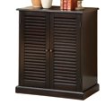 thumbnail image 5 of CoSoTower Modern Transitional Design 1pc Shoe Cabinet Espresso Finish Adjustable Shelves Louver Design Doors Home Furniture Shoe Rack, 5 of 8
