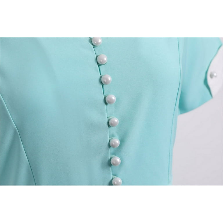 Babysbule Womens Summer Dresses, Women's 1950s Fashion Retro Dress Short Sleeve Vintage Swing Dress Clothes - Walmart.com Babysbule Womens Summer Dresses, Women's 1950s Fashion Retro Dress Short Sleeve Vintage Swing Dress Clothes - Walmart.com