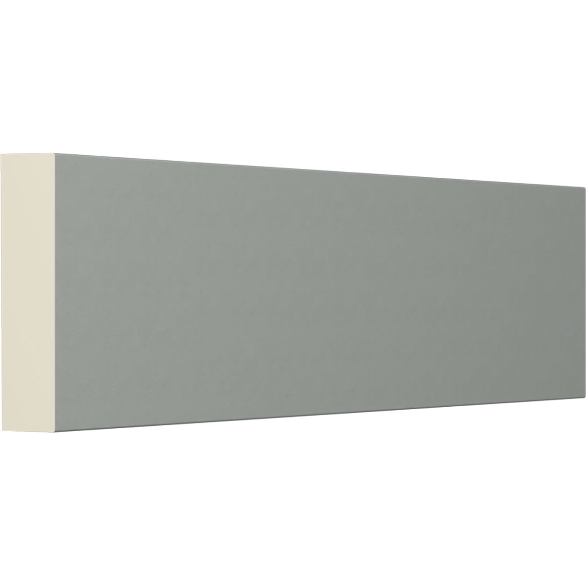 Ekena Millwork 3 1/4"H x 1"P x 94 1/2"L Flat Trim Moulding (2-Pack)