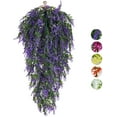 thumbnail image 1 of Sinhoon Artificial Hanging Plants Fake Hanging Lavender Faux UV Resistant Lavender Flowers Fake Lavender Plants Hanging Indoor Outside Hanging Decorations,4 Packs (Purple), 1 of 6