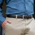 thumbnail image 3 of Uptown Brown Dress Belt by Nickel Smart® - Nickel Free Belt, 3 of 7