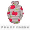 thumbnail image 2 of Sweet Cherry Stripes Pattern 3D Print Hoodie Men Women Autumn Thin Pullover Sweatshirt Vintage Streetwear Tops, 2 of 6
