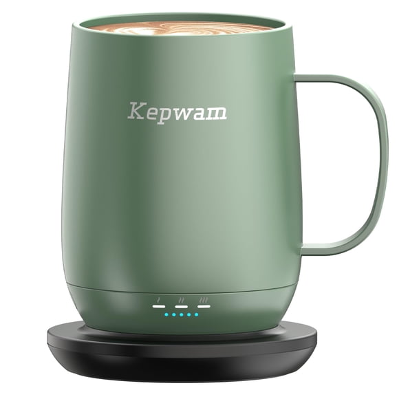Taza de café autocalentable Kepwam 470 ml con control inteligente de temperatura